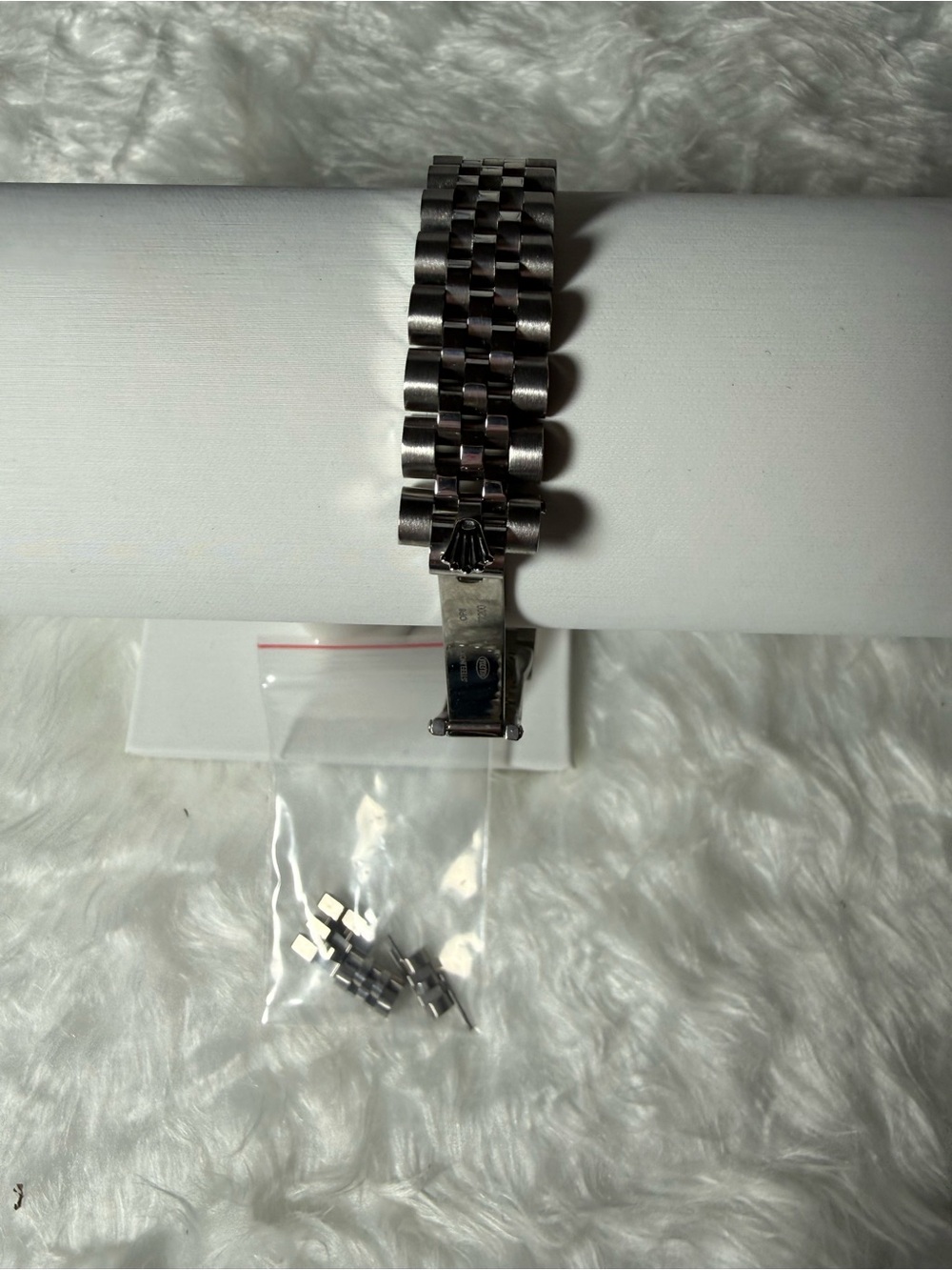 Stainless Steel Women's Watch with Mother-of-Pearl Dial and Crystal Accents - Picture 8 of 12